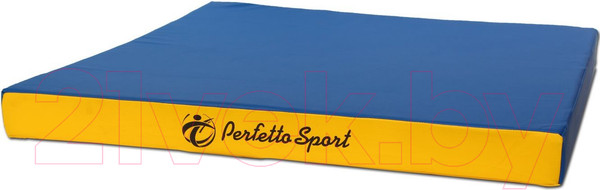 Изображение товара Гимнастический мат Perfetto Sport №1 1x0.5x0.1м (синий/желтый)