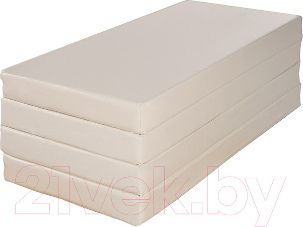 Изображение товара Гимнастический мат Perfetto Sport Складной №5 1x2x0.1м (бежевый)