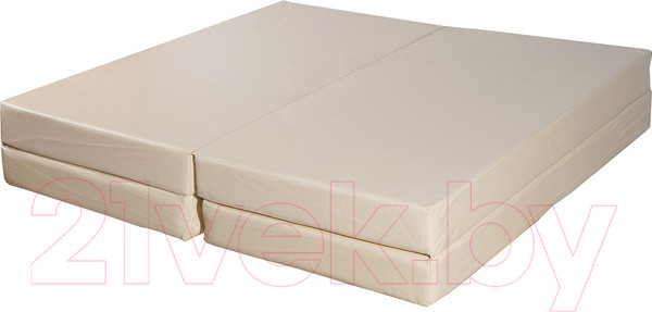 Изображение товара Гимнастический мат Perfetto Sport Складной №5 1x2x0.1м (бежевый)