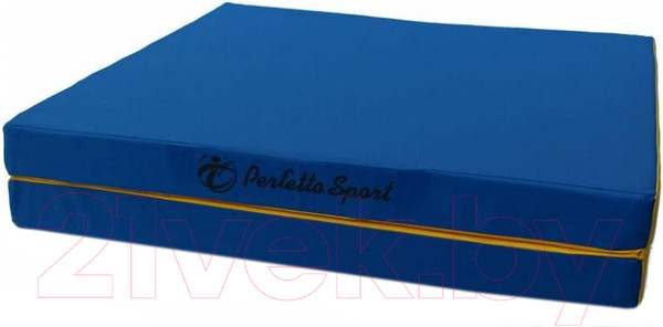 Изображение товара Гимнастический мат Perfetto Sport Складной №8 1x2x0.1м (синий/желтый)