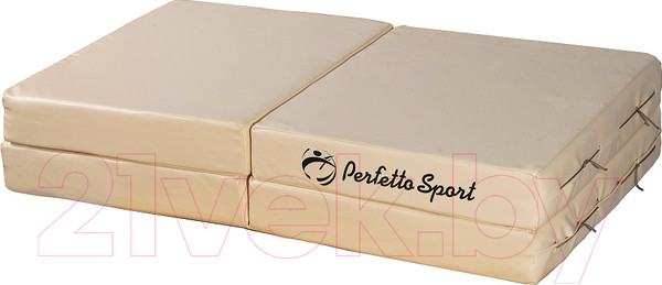 Изображение товара Гимнастический мат Perfetto Sport Складной №11 1x1x0.1м (бежевый)