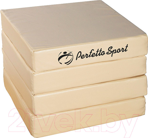 Изображение товара Гимнастический мат Perfetto Sport Складной №11 1x1x0.1м (бежевый)