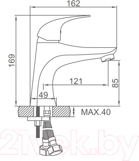 Изображение товара Смеситель Ledeme L1031
