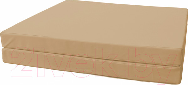 Изображение товара Гимнастический мат KMS sport Складной №8 1x2x0.1м (бежевый)