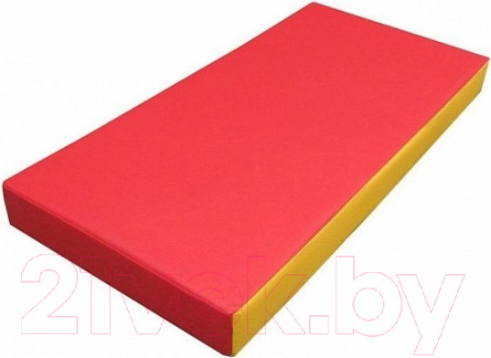 Изображение товара Гимнастический мат KMS sport №1 1x0.5x0.1м (красный/желтый)