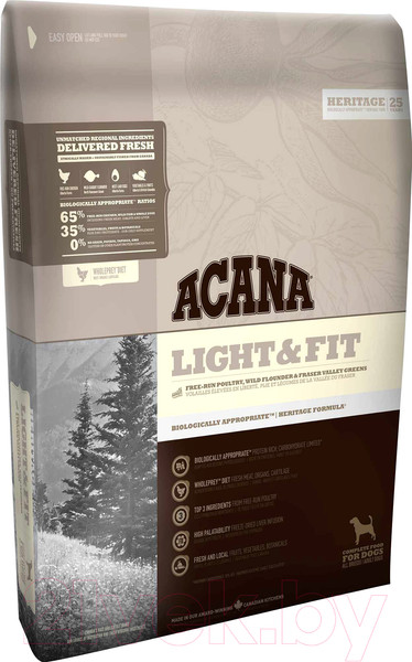 Изображение товара Сухой корм для собак Acana Light & Fit (11.4кг)