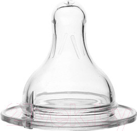 Изображение товара Набор сосок Sun Delight Медленный поток силиконовая круглая / 31352 (с широким горлышком, 2шт)