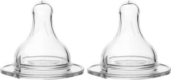 Изображение товара Набор сосок Sun Delight Медленный поток силиконовая круглая / 31352 (с широким горлышком, 2шт)