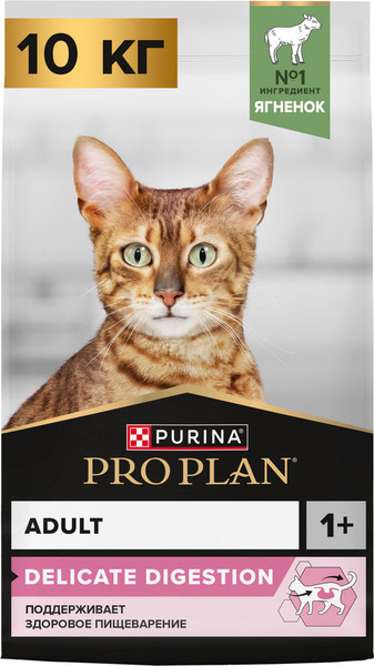 Изображение товара Сухой корм для кошек Pro Plan Delicate Lamb (10кг)