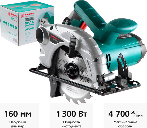 Изображение товара Дисковая пила Hammer Flex CRP1300D