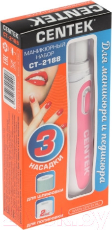 Изображение товара Аппарат для маникюра Centek CT-2188 (белый/розовый)