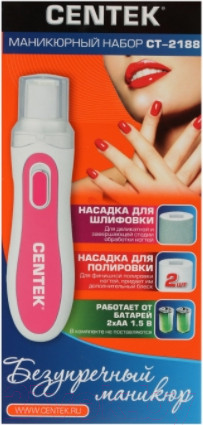 Изображение товара Аппарат для маникюра Centek CT-2188 (белый/розовый)