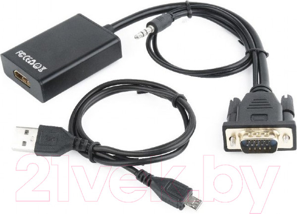 Изображение товара Конвертер цифровой Cablexpert A-VGA-HDMI-01