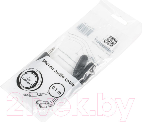 Изображение товара Сплиттер Cablexpert CCA-415-0.1M (черный)