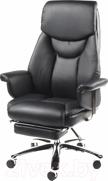 Изображение товара Кресло офисное Norden Parlament / H-2021-35 (хром/экокожа черный)