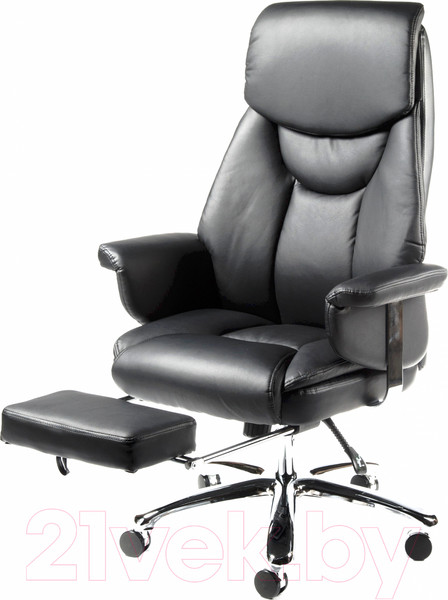 Изображение товара Кресло офисное Norden Parlament / H-2021-35 (хром/экокожа черный)