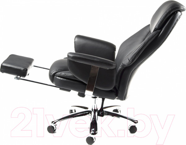 Изображение товара Кресло офисное Norden Parlament / H-2021-35 (хром/экокожа черный)