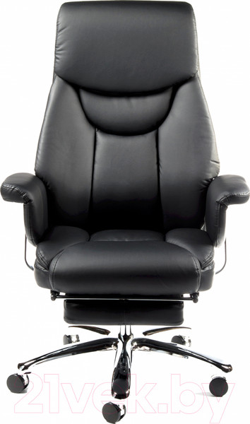 Изображение товара Кресло офисное Norden Parlament / H-2021-35 (хром/экокожа черный)