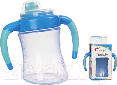 Изображение товара Поильник Sun Delight 33933 (200мл, синий)