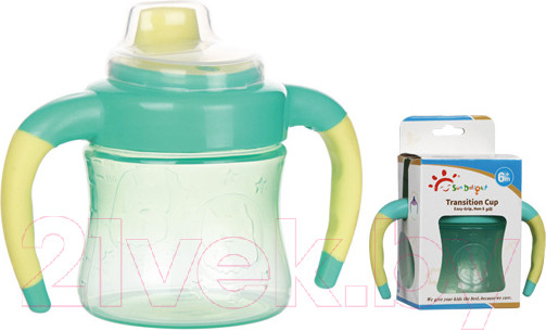 Изображение товара Поильник Sun Delight 33934 (170мл, зеленый)