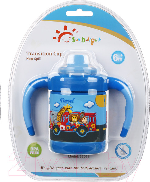 Изображение товара Поильник Sun Delight 33035 (180мл, синий)