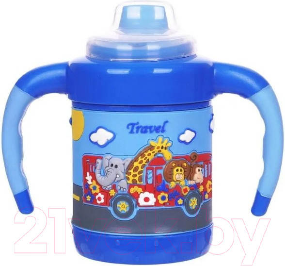 Изображение товара Поильник Sun Delight 33035 (180мл, синий)