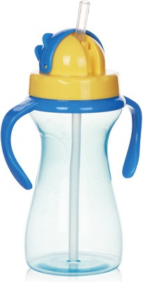 Изображение товара Поильник Sun Delight 33936 с трубочкой (290мл, голубой)