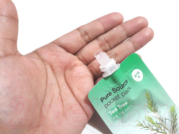 Изображение товара Маска для лица гелевая Missha Pure Source Pocket Pack Tea Tree ночная (10мл)