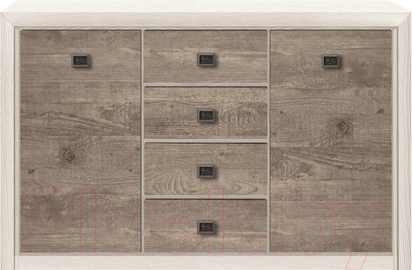 Изображение товара Тумба Black Red White Коен KOM2D4S (ясень снежный/сосна натуральная)