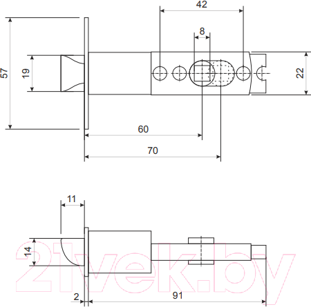 Изображение товара Ручка дверная Avers 6072-03 AB
