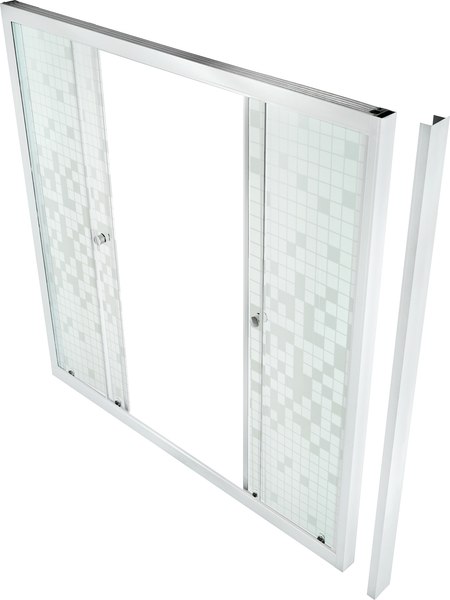 Изображение товара Стеклянная шторка для ванны Triton Мозаика 150x147.5