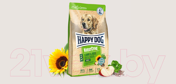 Изображение товара Сухой корм для собак Happy Dog NaturCroq Adult Lamb & Rice (15кг)