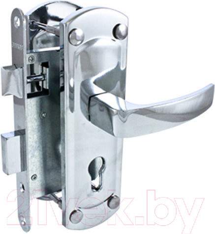 Изображение товара Замок врезной Аллюр ЗВ4-1/58А без ц/мех с/руч (хром)