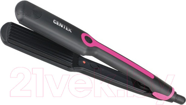 Изображение товара Щипцы гофре Centek CT-2015 (черный/розовый)