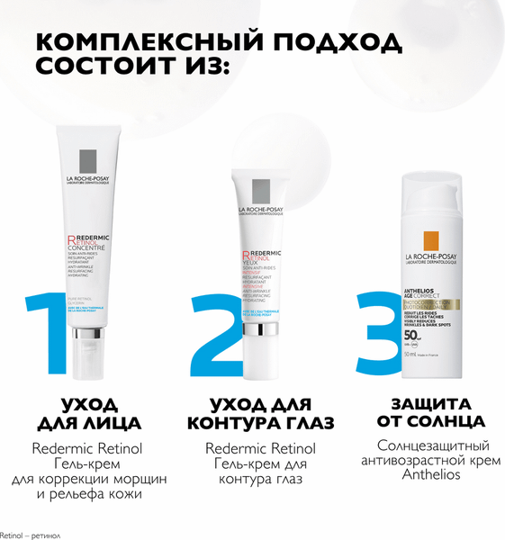 Изображение товара Крем-гель для век La Roche-Posay Redermic R против морщин (15мл)