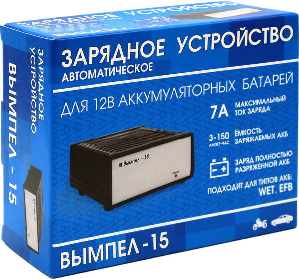 Изображение товара Зарядное устройство для аккумулятора Вымпел 15 2054
