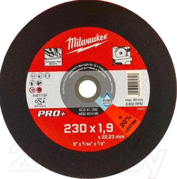 Изображение товара Отрезной диск Milwaukee SCS 41/230 4932451490