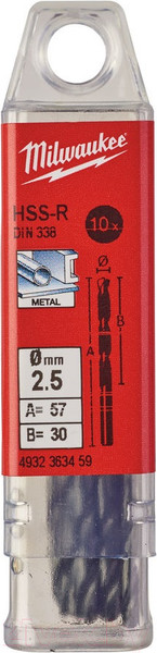 Изображение товара Набор сверл Milwaukee HSS-R 4932363459