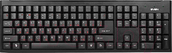 Изображение товара Клавиатура Sven Standard 303 USB+PS/2 (черный)