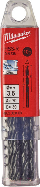 Изображение товара Набор сверл Milwaukee HSS-R 4932363469