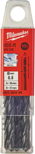 Изображение товара Набор сверл Milwaukee HSS-R 4932363489