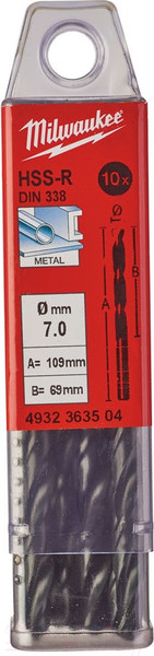 Изображение товара Набор сверл Milwaukee HSS-R 4932363504