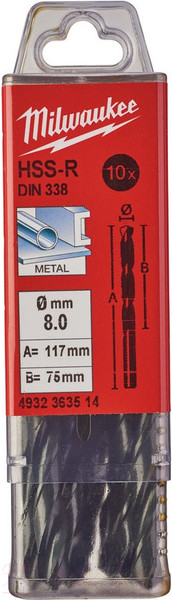 Изображение товара Набор сверл Milwaukee HSS-R 4932363514