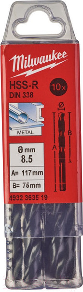 Изображение товара Набор сверл Milwaukee HSS-R 4932363519