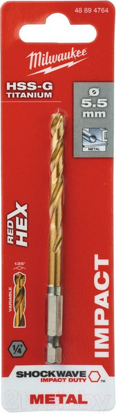 Изображение товара Сверло Milwaukee HSS-G Ti 48894764