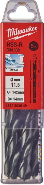 Изображение товара Набор сверл Milwaukee HSS-R 4932363549