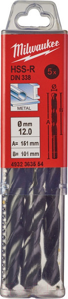 Изображение товара Набор сверл Milwaukee HSS-R 4932363554