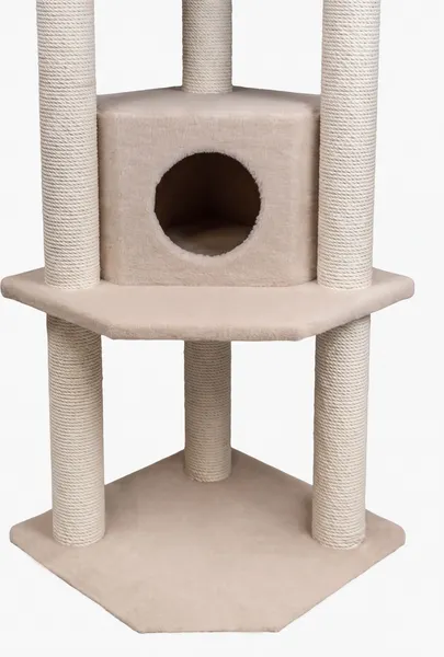 Изображение товара Комплекс для кошек Cat House Торнадо (хлопок бежевый)