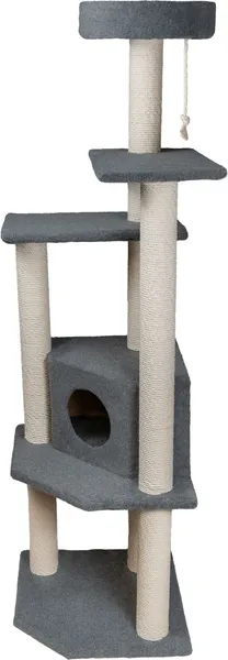 Изображение товара Комплекс для кошек Cat House Торнадо (хлопок серый)