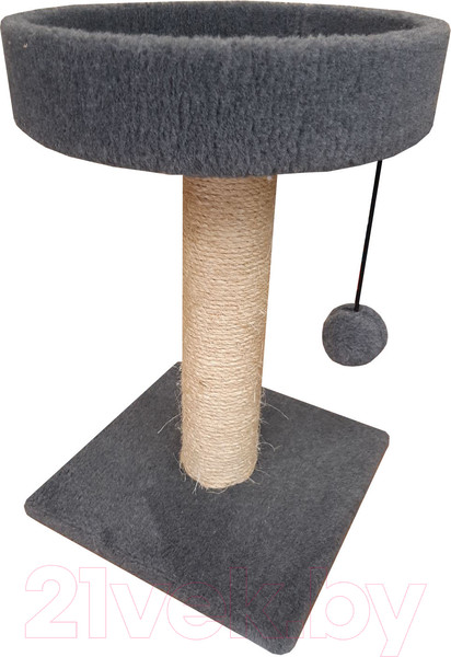 Изображение товара Лежанка-когтеточка Cat House 0.55 (сизаль серый)